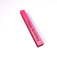 Preview4-Vertical Bar Pendant Happy Birthday by KTkaRAJ.jpg Happy Birthday Vertical Bar Necklace KeyChain 3D Model STL