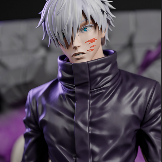 Satoru Gojo Jujutsu Kaisen Anime Statue 3D Printable Figure STL
