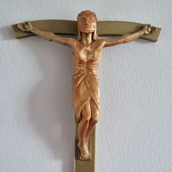 20230206_150557.jpg Free STL file Barlach Jesus on Cross (re-modeled from Photos)・Template to download and 3D print