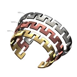 STL file Louis Vuitton logo cuff bracelet 3D print model・Design to download  and 3D print・Cults