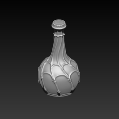 ZBrush_KKhFwR6o5R.png Archivo STL Botella de fantasía nº 2・Diseño para descargar y imprimir en 3D, KoziModelworks