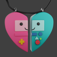 bimo-v6.png Adventure time cute BMO keychain necklace valentines day