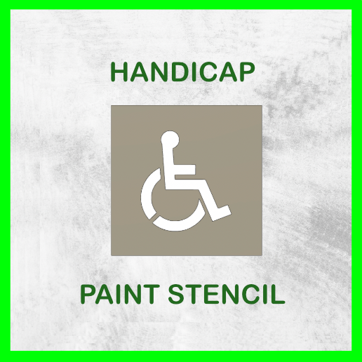 HANDICAP PAINT STENCIL 3D model