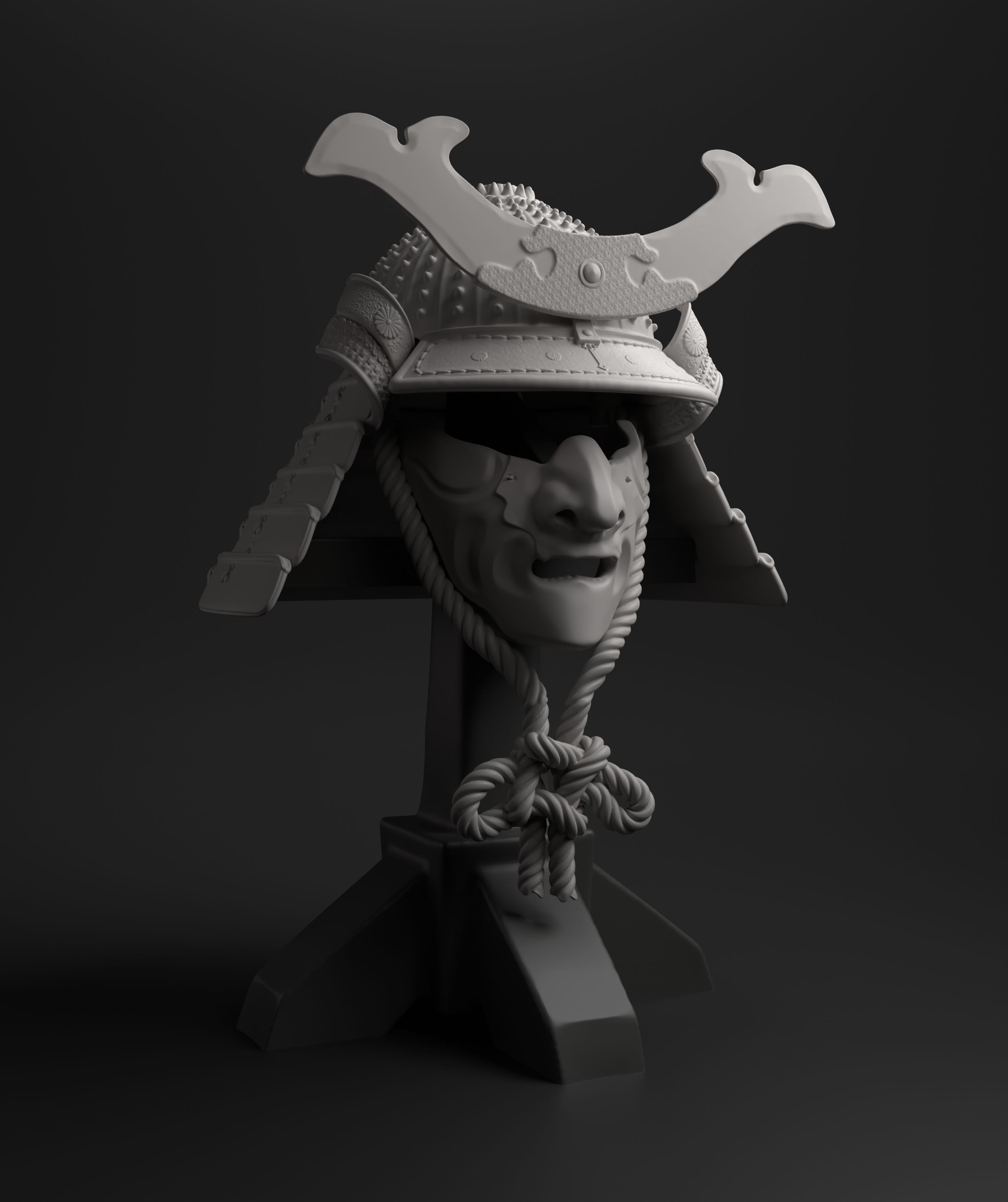 Download File Samurai Helmet Kabuto • 3D Printable Design ・ Cults