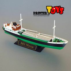 preview1.jpg 3D file General cargo ship MS Nysa・Design to download and 3D print