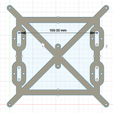 169mm.png Prusa I3 Bed Trolley - Carrie Bed Prusa I3