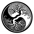 yin_arbredevie.png Wall decoration Yin Yang Tree of Life