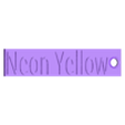 Color_Sample_Tag_Neon_Yellow_PLA.stl Color Sample Tags
