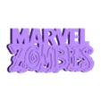 MARVEL ZOMBIES Logo Display by MANIACMANCAVE3D.stl MARVEL ZOMBIES Logo Display par MANIACMANCAVE3D