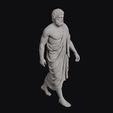 Walking_Dionysus_0003.jpg Dionysus Striding In Full Length Himation Robe Sculpture