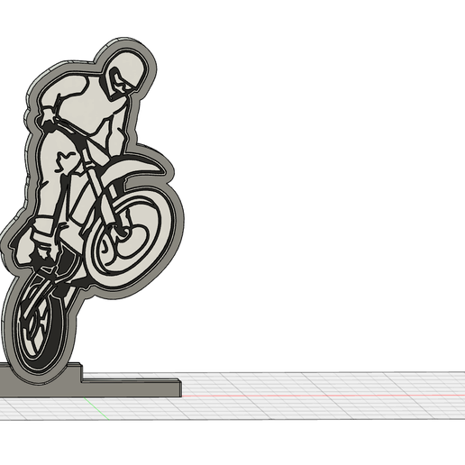 moto cross 2 lamp 3D model