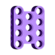uBeam8.HalfHoleShifter.4x3.FancyLookTest.stl Générateur ultime de LegoBeam/BitBeam
