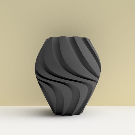 TURBULENTWAVE" vase 3dgregor