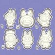 02-RDY.jpg Labubu cookie cutters - magical mischief set / bundle - 6 pieces