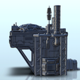 38.png Sci-Fi outpost with overhanging living room (5) - Future Sci-Fi SF Infinity Terrain Tabletop Scifi