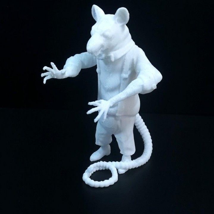 mafiarat.jpg Download free STL file Mafia Rat • 3D printable template, frederico4d