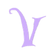 V.stl Letters and Numbers ALICE IN WONDERLAND Letters and Numbers | Logo