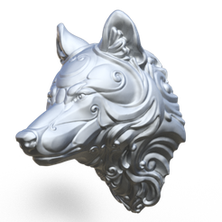 WOLF3.png STL file WOLF HEAD WALL DECOR・3D printer model to download, 3dluv