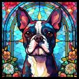 Color_155_155_original.jpg Lightbox stained glass Boston Terrier lithophane