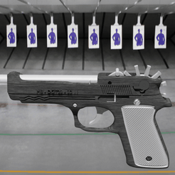 rubber gun1.png Archivo STL Pistola de Pistola con Banda de Caucho・Plan para descargar y imprimir en 3D