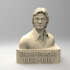 01.jpg STL-Datei Claude François Version 2・3D-druckbare Vorlage zum herunterladen, thierry3D