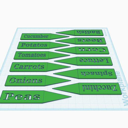 Vegetable Garden Labels – 3D Printable Plant Markers Set (12 Premade Labels)