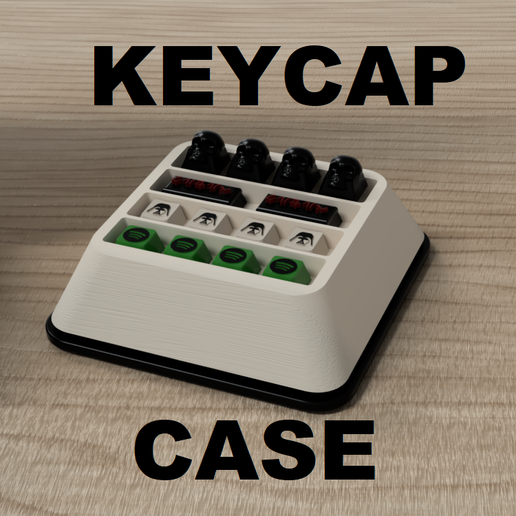 Keycap case with keycap shape / Organization Keycap