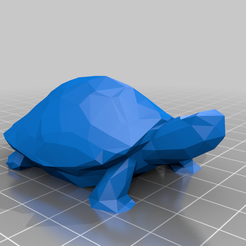 Turtle.png Fichier STL gratuit Tortue Low Poly sans support・Modèle pour imprimante 3D à télécharger