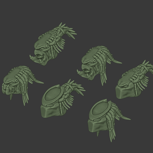 Ugly Mother Flockers -or- Heads for Cannibal Chickens who joined a Cult and love 80's action movies. 3D model