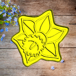 2021-05-03_10-59-39.png STL file cookie cutter flower Narcissus・3D printer model to download