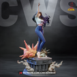 yoru_full_02.png Yoru (War Devil) - Chainsaw Man 3D Printable Fan Model - 3 Versions Bundle