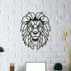 643da8d5bddf3688a892febbd76b7951_display_large.jpg Lion Wall Sculpture 2D