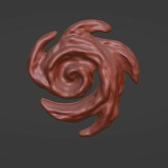 swirl.jpg Fichier STL Tourbillon (mana, magie, confusion, folie) - jetons de ressource ou d'état du jeu de société・Objet imprimable en 3D à télécharger