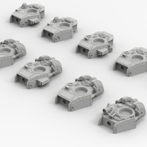 Interstellar Army Lemoine Russel Battle Tank Turrets
