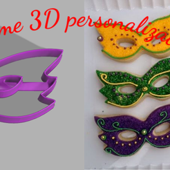 masca11.png Carnival mask  cookie cutter