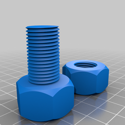 nuts_and_bolt_v1.png STL-Datei Parts kostenlos・3D-Druck-Vorlage zum herunterladen
