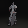 1.png STL-Datei Urtod - Nubischer Söldner - Anime / Manga Stil Skulptur kostenlos・Modell zum 3D-Drucken zum herunterladen