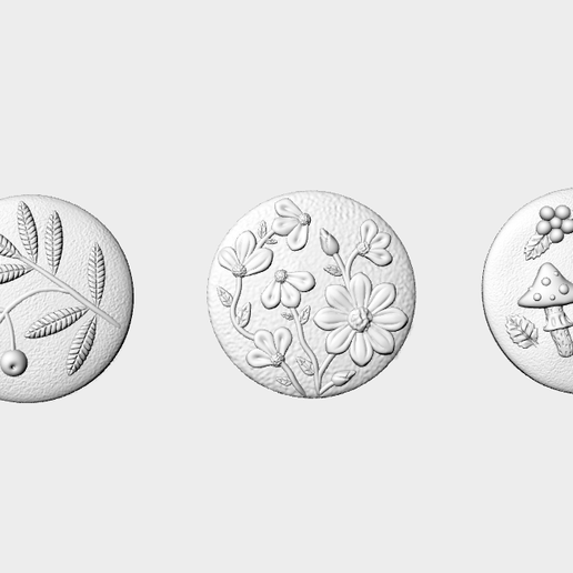Designed nature theme buttons, Alphabet buttons for clothes