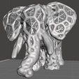 Elefante-v1-04.png Elephant V1.2 with Voronoi style.