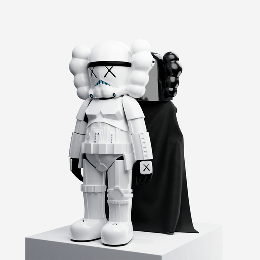🫡 KAWS DARTH VADER X STORMTROOPER・ STL File for 3D