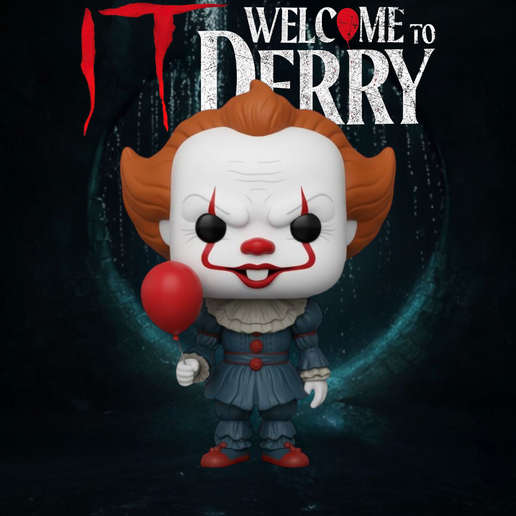 🎨 Welcome to Derry – Pennywise Funko Pop・ STL File for 3D