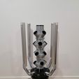 gray-tower-16-lights-bucket-scaled.jpg Modular Hydroponic Tower - Complete System