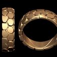 3.jpg ペブルストーン・テクスチャー・ナゲット・リング