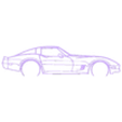 Chevrolet_1982 chevrolet corvette.stl Wall Silhouette: All sets