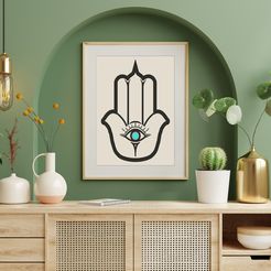 mockup-photo-frame-green-wall-mounted-wooden-cabinet.jpg Phatima's Hand Wall Art