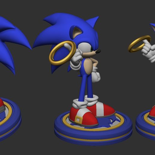 💍 Sonic and The Golden Ring・ STL File for 3D printing・Cults