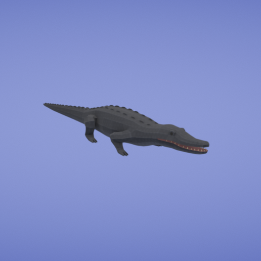 Black caiman - 3D model önizlemesi