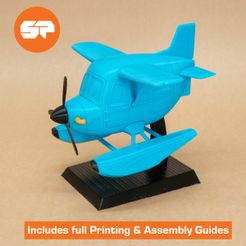 Cults_Cover.jpg STL file ACNH DAL Plane - Scaled to Animal Crossing Amiibo - New Horizons Seaplane・3D printable model to download
