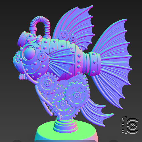 🐠 Steampunk Fish - 3D Model for Printing・ STL File for 3D