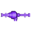 rear_axel housing upper.stl Assale posteriore stampato in 3D per modelli di auto in scala